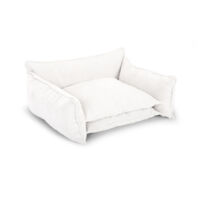 BOBOCHIC - Panier pour chien PLUTO tissu texturé M (65 cm) Blanc
