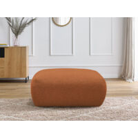 BOBOCHIC - Pouf carré VOLTAIRE tissu chiné Orange