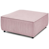 BOBOCHIC - Pouf pour canapé modulable NIHAD tissu velours côtelé Violet