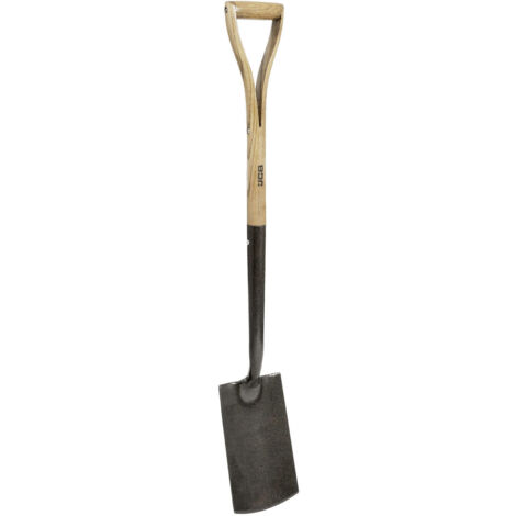 JCB Heritage Border Spade, Heavy-Duty Steel Blade, Ash Wood Split YD Handle (1/5)