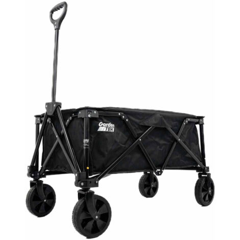 GardenTek Folding Trolley on Wheels, Garden Trolley 100kg Load 135L Capacity (1/5)