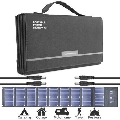 Hyundai 60W Portable & Foldable Solar Charger With USB & DC Connectivity (1/5)
