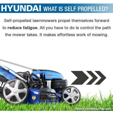Hyundai 18/46cm 139cc Self-Propelled Petrol Lawnmower  HYM460SP