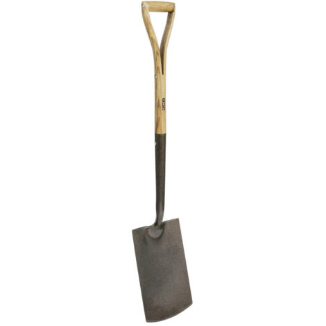 JCB 120 x 250mm Heritage Garden Spade, Heavy-Duty Steel Blade, Ash Wood Split YD Handle (1/5)