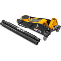 JCB 1.5 Tonne Low-Profile, Double-Pump Aluminium Trolley Jack