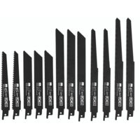 JCB 12 Piece Reciprocating Saw Blade Set BIM Blades