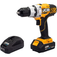 JCB 18V Drill Driver 1x2.0Ah Lithium-Ion Battery and 2.4A fast charger