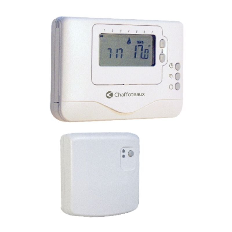 Thermostat d’Ambiance Sans Fil Contact sec Programmable Easy Control R Chaffoteaux Compatible toutes chaudières