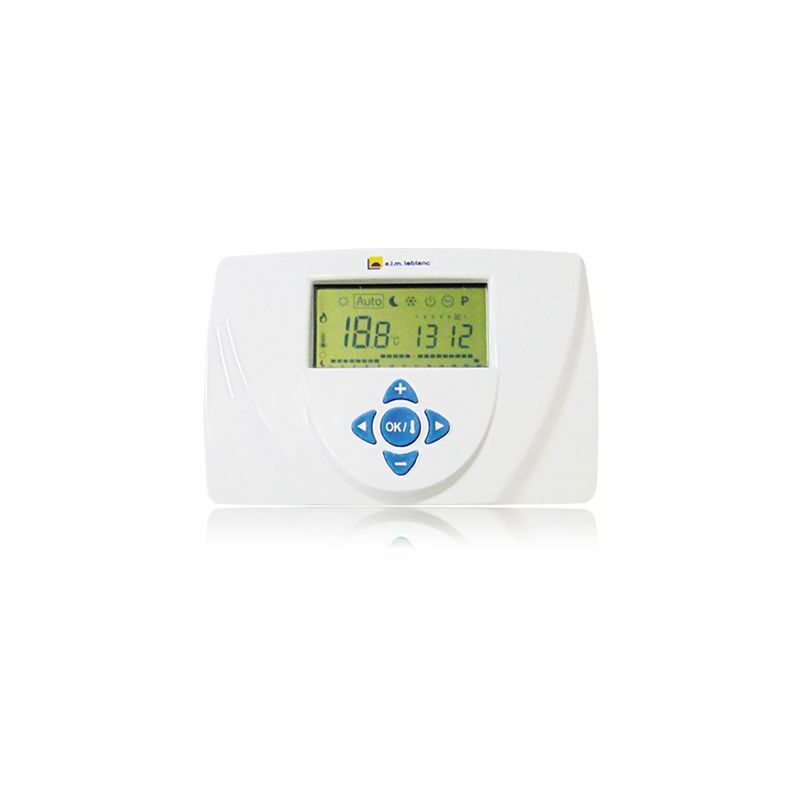 Thermostat d’Ambiance Filaire Contact sec Programmable TRL 7.26 Elm Leblanc Compatible toutes chaudières