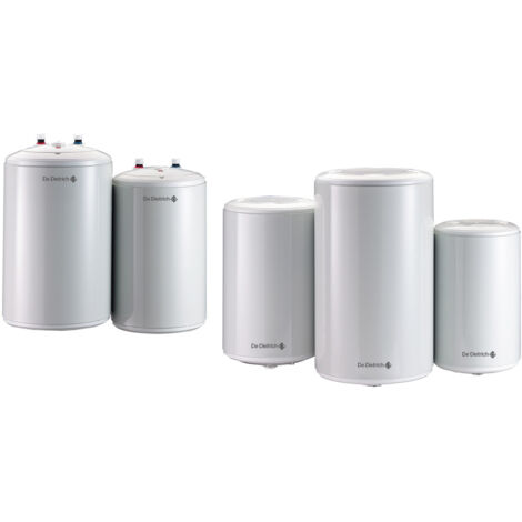 De Dietrich – Chauffe-eau électrique 30 L sur évier – Cuve émaillée avec anode magnésium – Résistance blindée – Classe énergétique C – Installation verticale