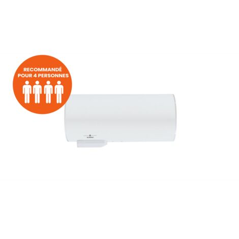 De Dietrich – Chauffe-eau électrique horizontal 200 L – Résistance stéatite – Classe énergétique C – Thermostat électronique – Installation murale
