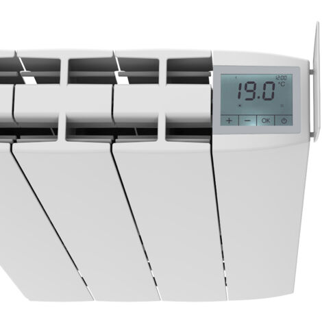 Radiateur électrique fonte aluminium à inertie sèche mural Astios Sannover 1500 W