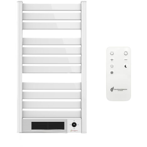 Sèche-Serviette Electrique mural avec Soufflerie Omiros Sannover 2000 W Blanc (1/3)
