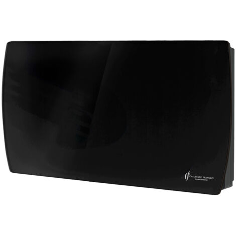 Sannover – Radiateur à inertie électrique mural 2000 W – Verre noir – Panneau LED tactile – Programmable pour pièces jusqu'à 20 m² (1/3)