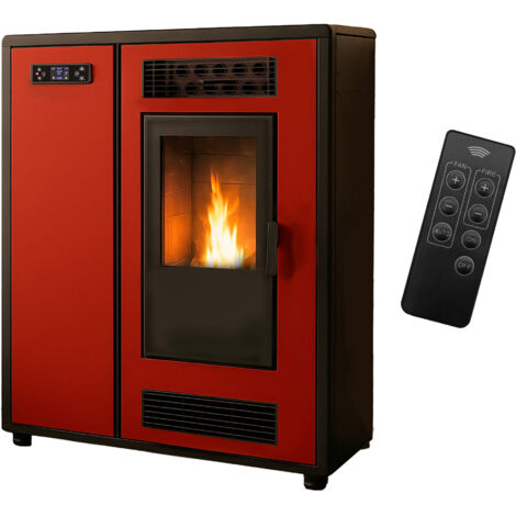 Poêle à granulés Air Slim Astral 12,2 kW Bordeaux Sannover