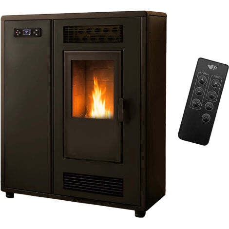 Poêle à granulés Air Slim Astral 12,2 kW Noir Sannover