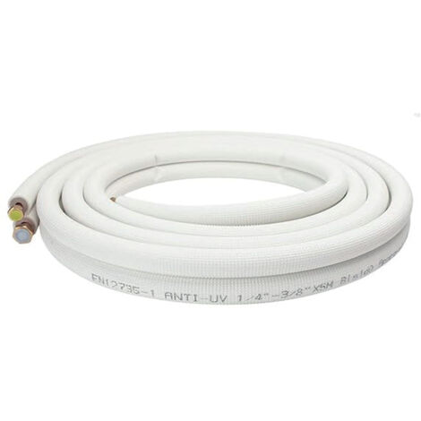 Liaison Frigorifique 1/4-3/8 Pré-Dudgeonnée Liaison Flare bi tube M1 Sannover 10 Mètres