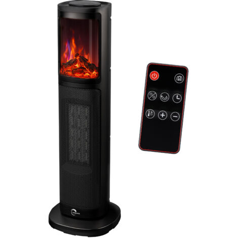 Radiateur Céramique Oscillant Lizeo 2000 W Noir Sannover