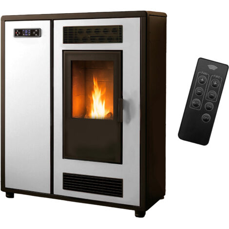 Poêle à granulés Air Slim Astral 12,2 kW Blanc Sannover