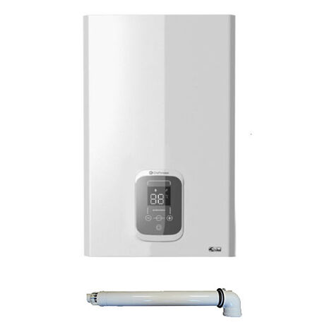 Chaffoteaux – Chauffe-eau gaz ventouse 12 L/min – Évacuation ventouse – Gaz naturel – Faible émission NOx – Conception compacte – Classe énergétique A