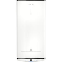 Ariston Group – Chauffe-eau électrique plat mural 80L – Installation horizontale/verticale – Fonction ECO EVO pour économies d'énergie – Technologie Nanomix