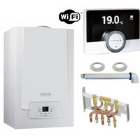 De Dietrich – Chaudière gaz à condensation 33 kW – Ventouse horizontale – Thermostat connecté – Rendement 108,8% – Adaptable gaz naturel/propane