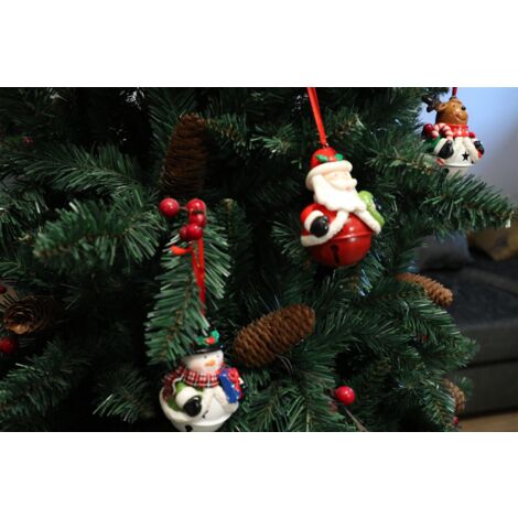 Christmas Hanging Decoration 3Pcs Ceramic Bells