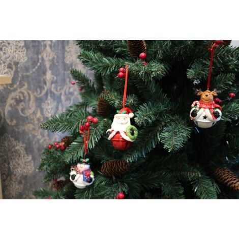 Christmas Hanging Decoration 3Pcs Ceramic Bells