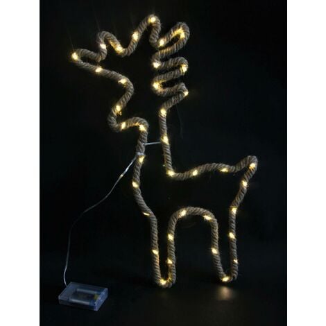 Christmas Hemp Rope Standing Deer