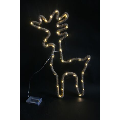 Christmas Hemp Rope Standing Deer