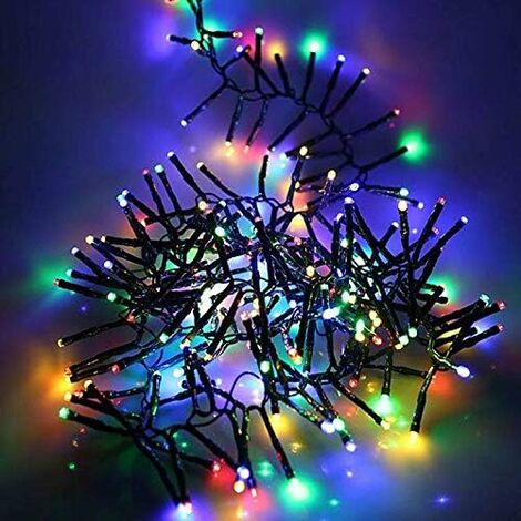 SHATCHI 40 Warm White LED Lights Micro Rice Silver Copper Wire Battery Operated String Fairy Lights Bunch (1/5)