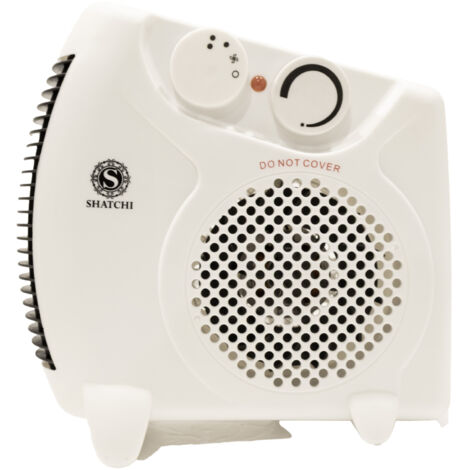 2000W Upright & Flat Fan Heater-Adjustable Thermostat,2 Heat Settings (1/5)