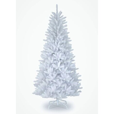 5FT Alaskan Pine White Christmas Bushy Looking Artificial Tree with Metal Stand