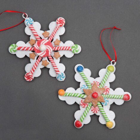 Christmas Tree Hanging Decoration 12Pcs Snowflakes (1/4)