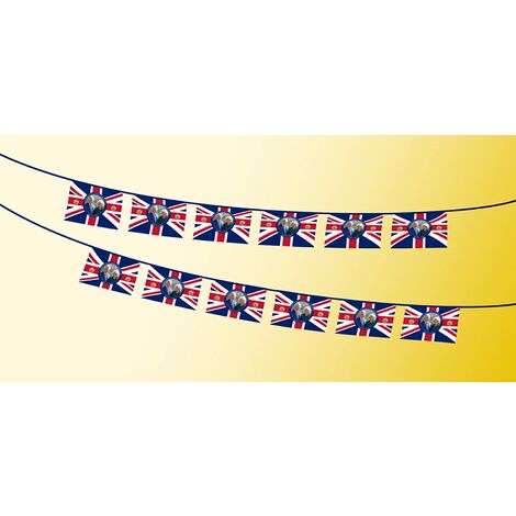 10M/33Ft Union Jack Flag Coronation Bunting Banners Decorations - Foto 4
