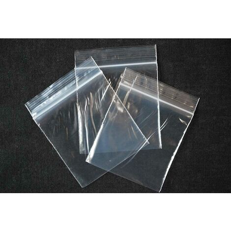 5000 Zip Seal Bags Clear Plastic Zip Lock Food & Freezer Grip Self Seal 1.5" x 2.5"