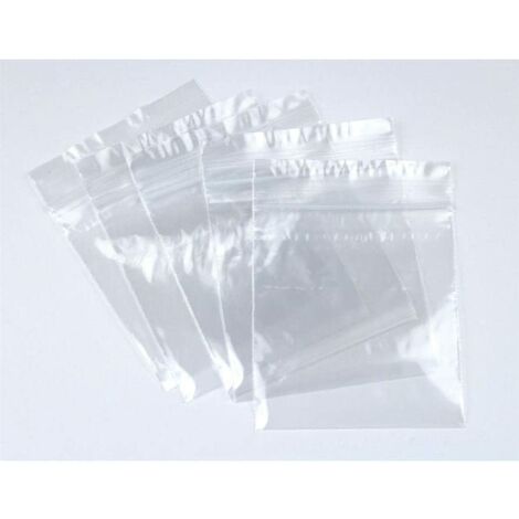 5000 Zip Seal Bags Clear Plastic Zip Lock Food & Freezer Grip Self Seal 1.5" x 2.5"