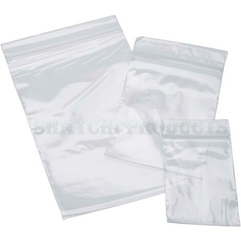 400 Zip Seal Bags Clear Plastic Zip Lock Food & Freezer Grip Self Seal 5" x 7.5"