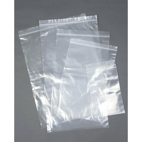 100 Pcs Zip Seal Bags Clear Plastic Zip Lock Food & Freezer Grip Self Seal 2.25" x 3" (1/5)