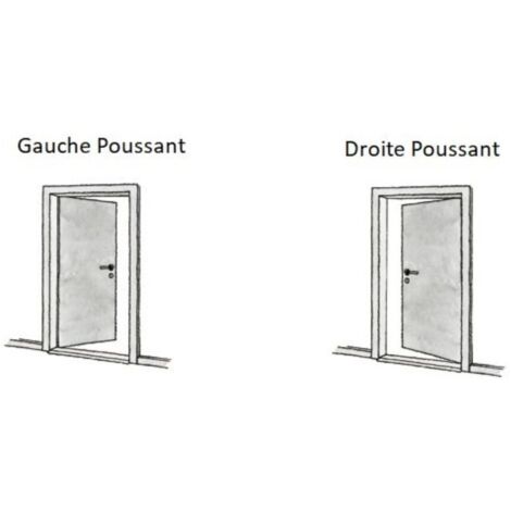 Bloc Porte Athena Ral7035 Vitrée H204 X L73 Poussant Gauche Côtes Tableau