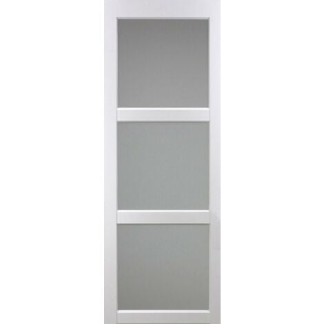 [jamais Utilise] Porte Coulissante Kenya Blanc Vitrée H204 X L83 Gd Menuiseries Gd Menuiseries