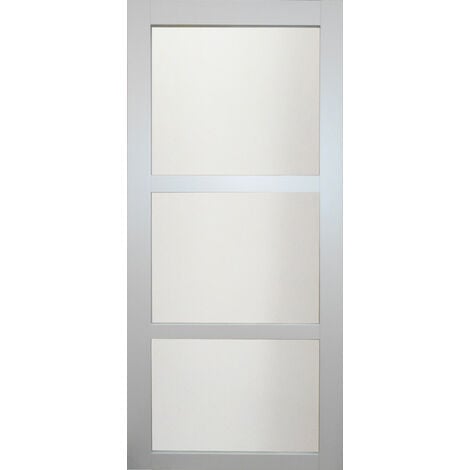 [jamais Utilise] Porte Coulissante Kenya Blanc Vitrée H204 X L83 Gd Menuiseries Gd Menuiseries