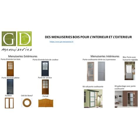 [jamais Utilise] Porte Coulissant Atelier Noir Vitrée H204 X L63 + 2 Coquilles Gd Menuiseries Gd Menuiseries