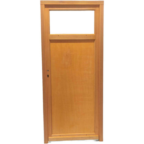 Porte De Service Bois Pagos, H,200Xl,80 P, Droit Côtes Tableau (1/5)