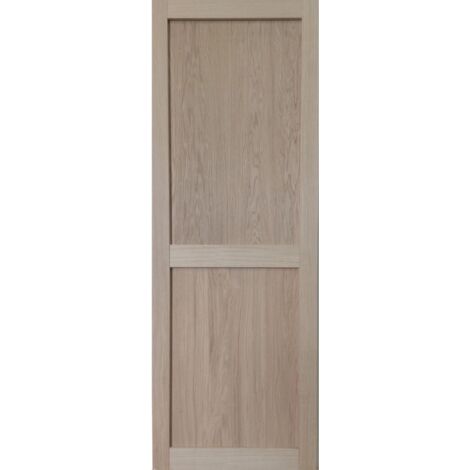 Porte Coulissante Atelier 2 Panneaux chene H204 x L73 (1/2)