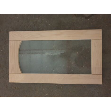 Porte De Cuisine Nature Brut H35xl80 Cm Vitrée Gd Menuiseries