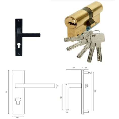 Poignée Et Barillet Porte D'entre 010723no Gd Menuiseries