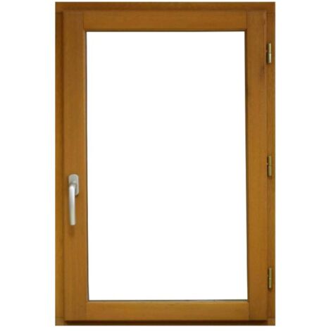Fenêtre bois 1 vantail H75 x L50 cm – Tirant droite – Meranti – Vitrage isolant 4/16/4 – Coefficient Uw 1,5 W/m².K