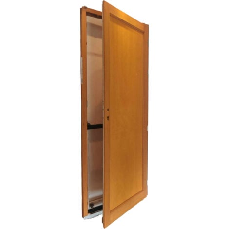 Porte De Service Bois Pleine Armagos, H,200Xl,90  P,Gauche Côtes Tableau