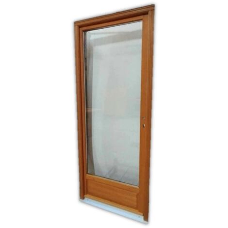 Porte Fenêtre Bois 1 Vantail H205 X L80 Tirant Droite Côtes Tableau